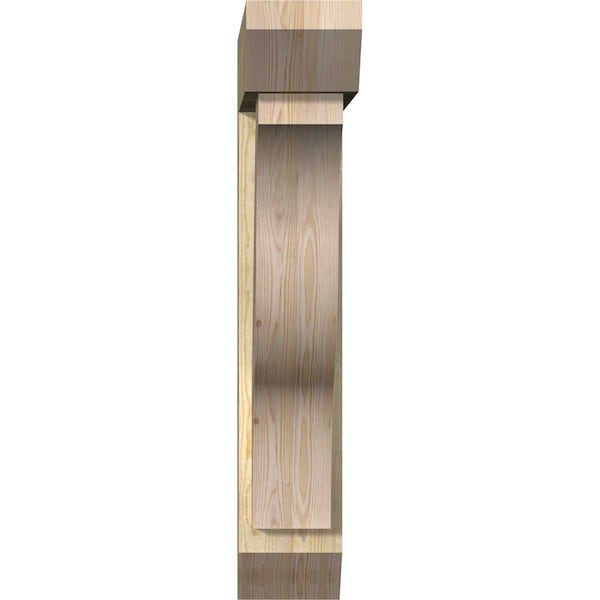 Funston Slat Rough Sawn Bracket W/ Offset Brace, Douglas Fir, 8W X 32D X 44H